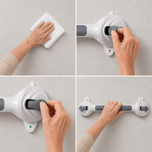 Shower Grab Bar with Indicator