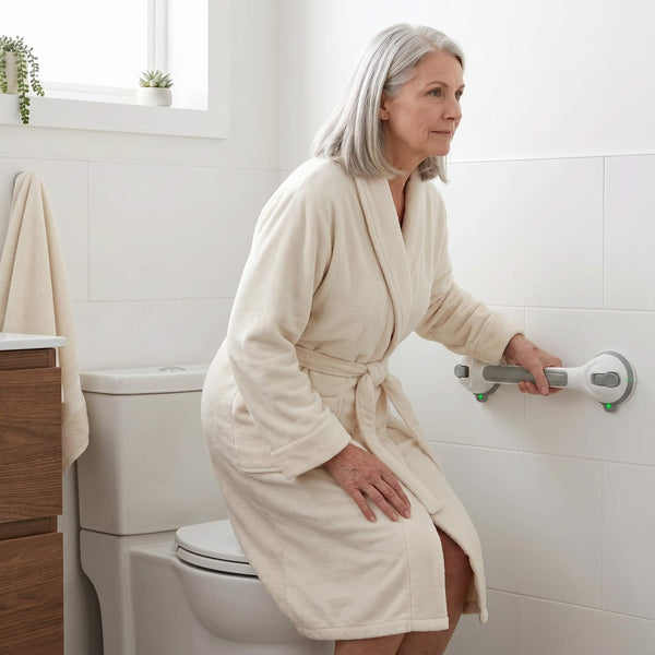 Getting off the toilet